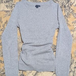 Hilfiger Grey Sweater with Button Accents